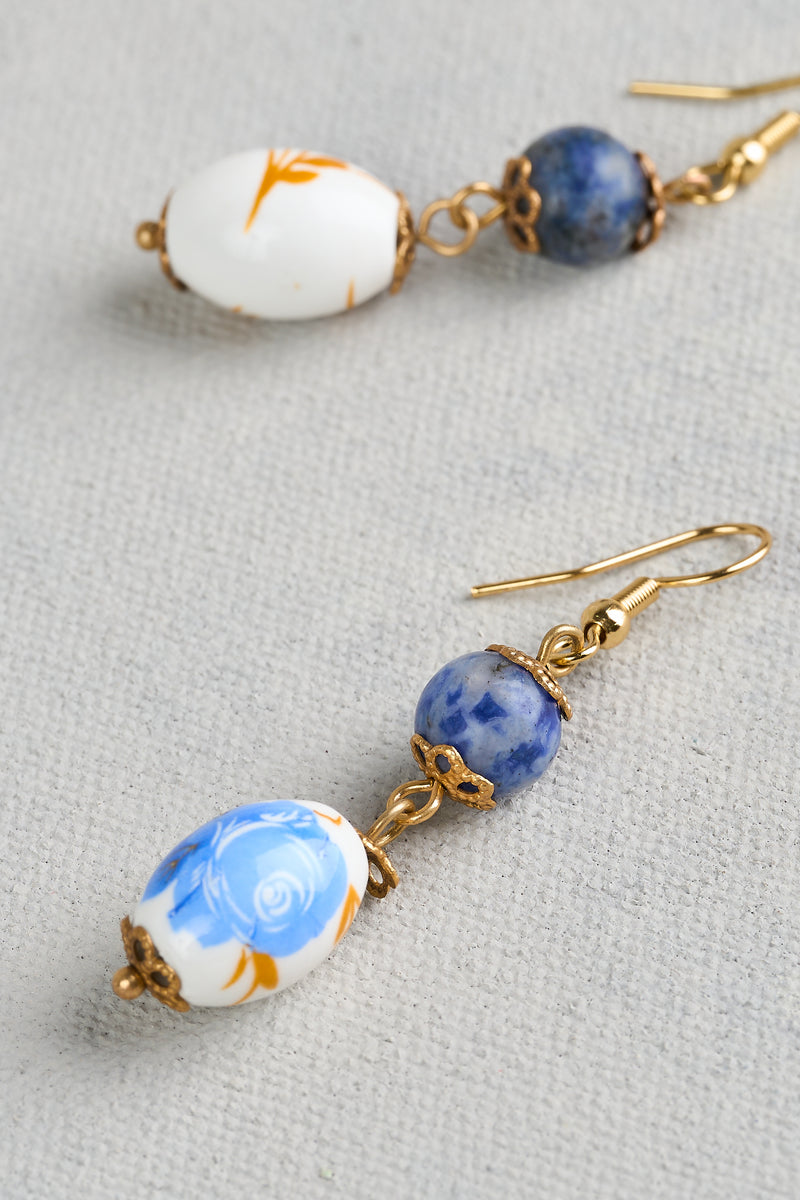 Mixed Stone Droplets - Blue Multi