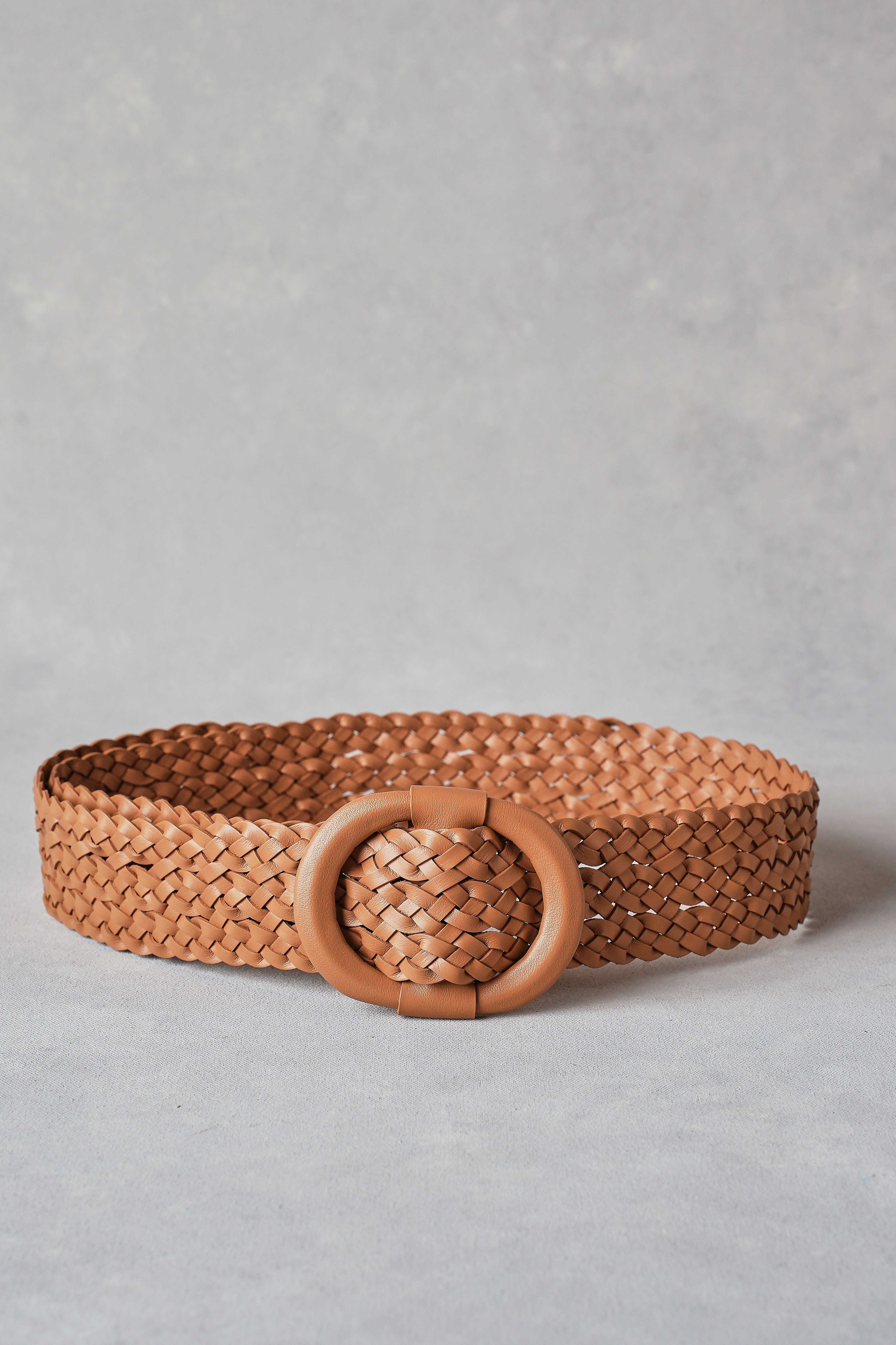 woven leather belt womens