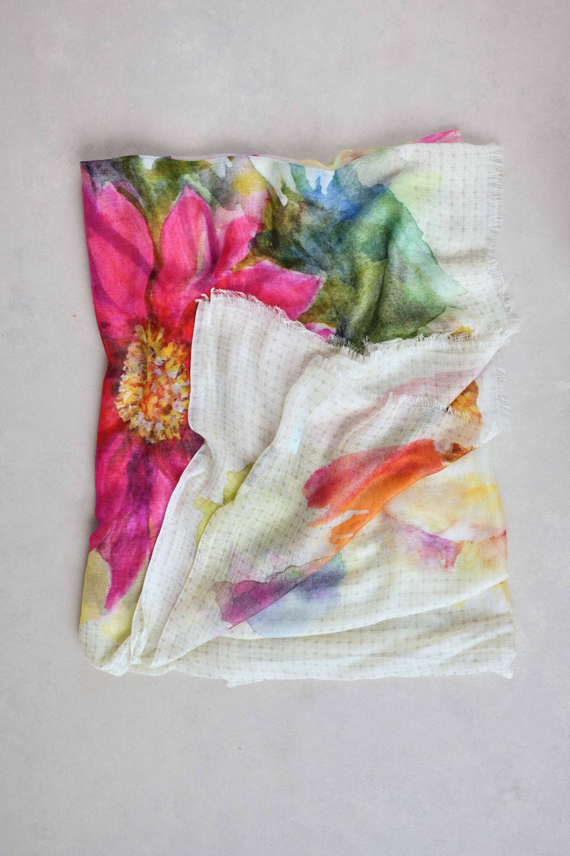 Bright Bloom Scarf – Multicolour