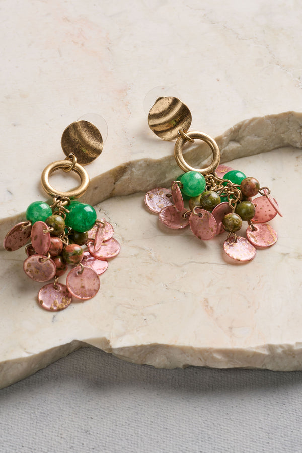 Cluster Earrings - Multicolour