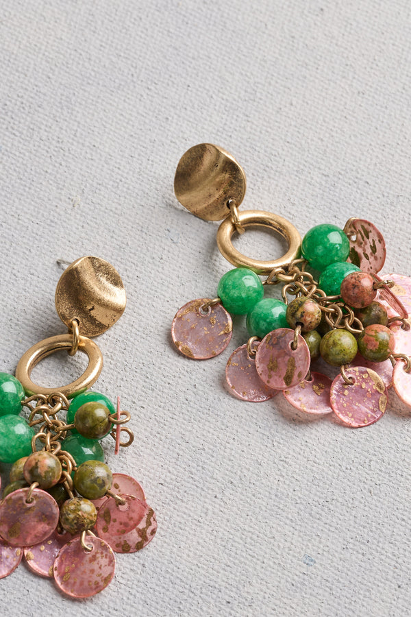 Cluster Earrings - Multicolour