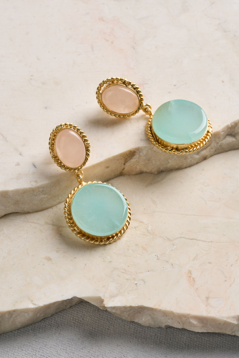 Two Tone Earrings - Multicolour