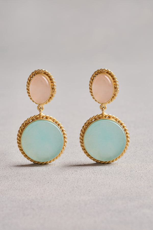 Two Tone Earrings - Multicolour