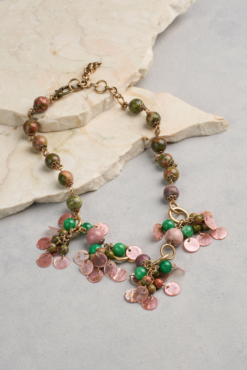 Cluster Necklace - Multicolour