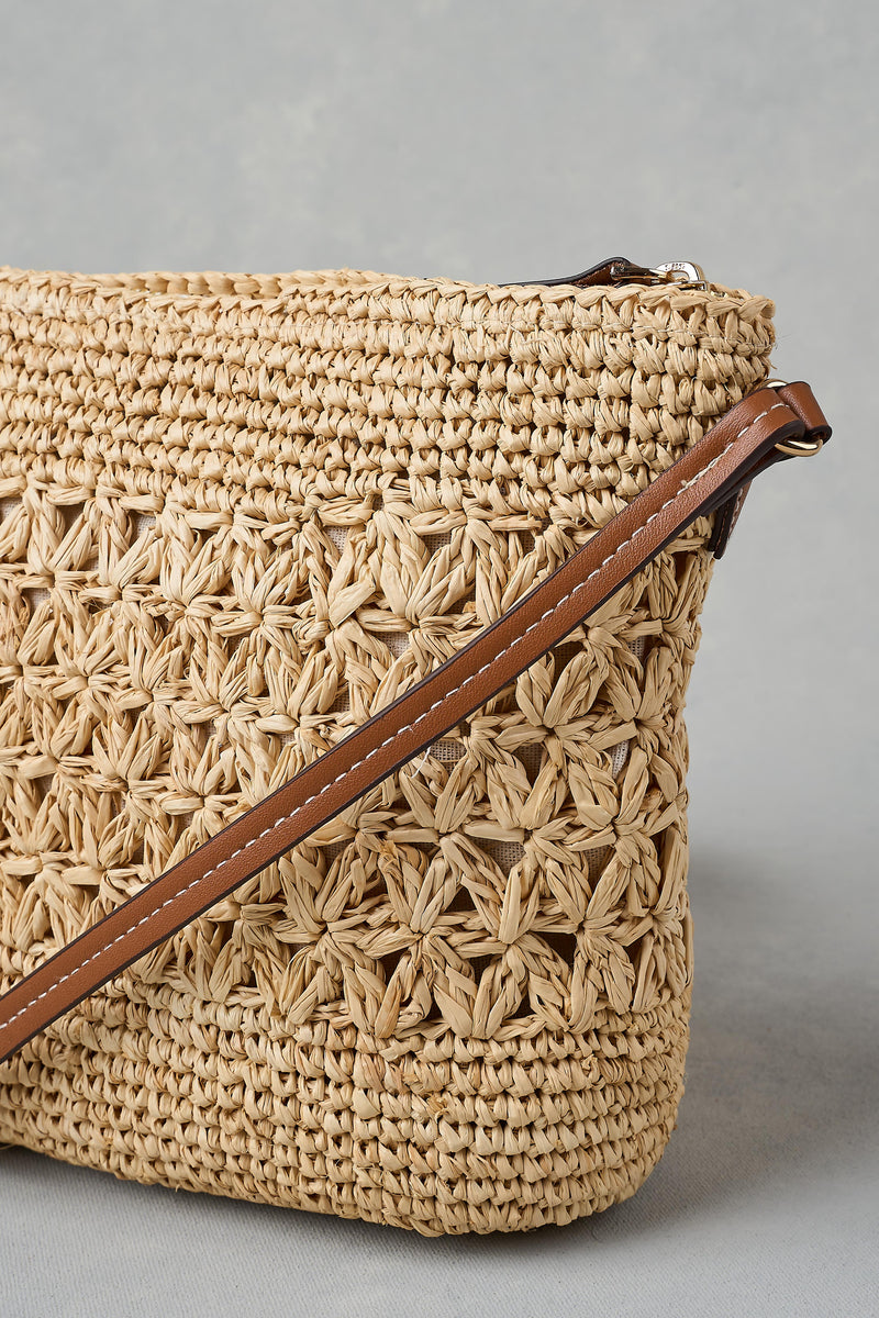 Crochet Crossbody Bag - Natural