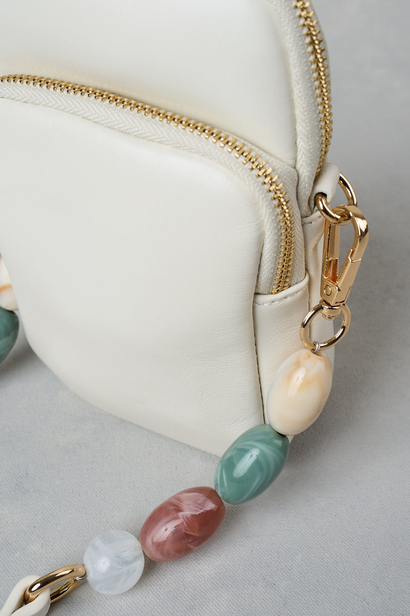 Beaded Phone Bag - Cream