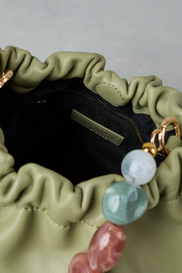 Beaded Shoulder Bag - Sage