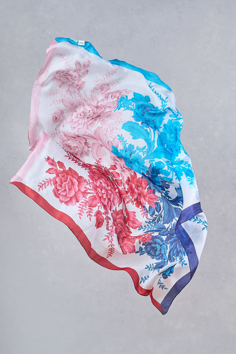 Botanical Pattern Scarf - Multicolour