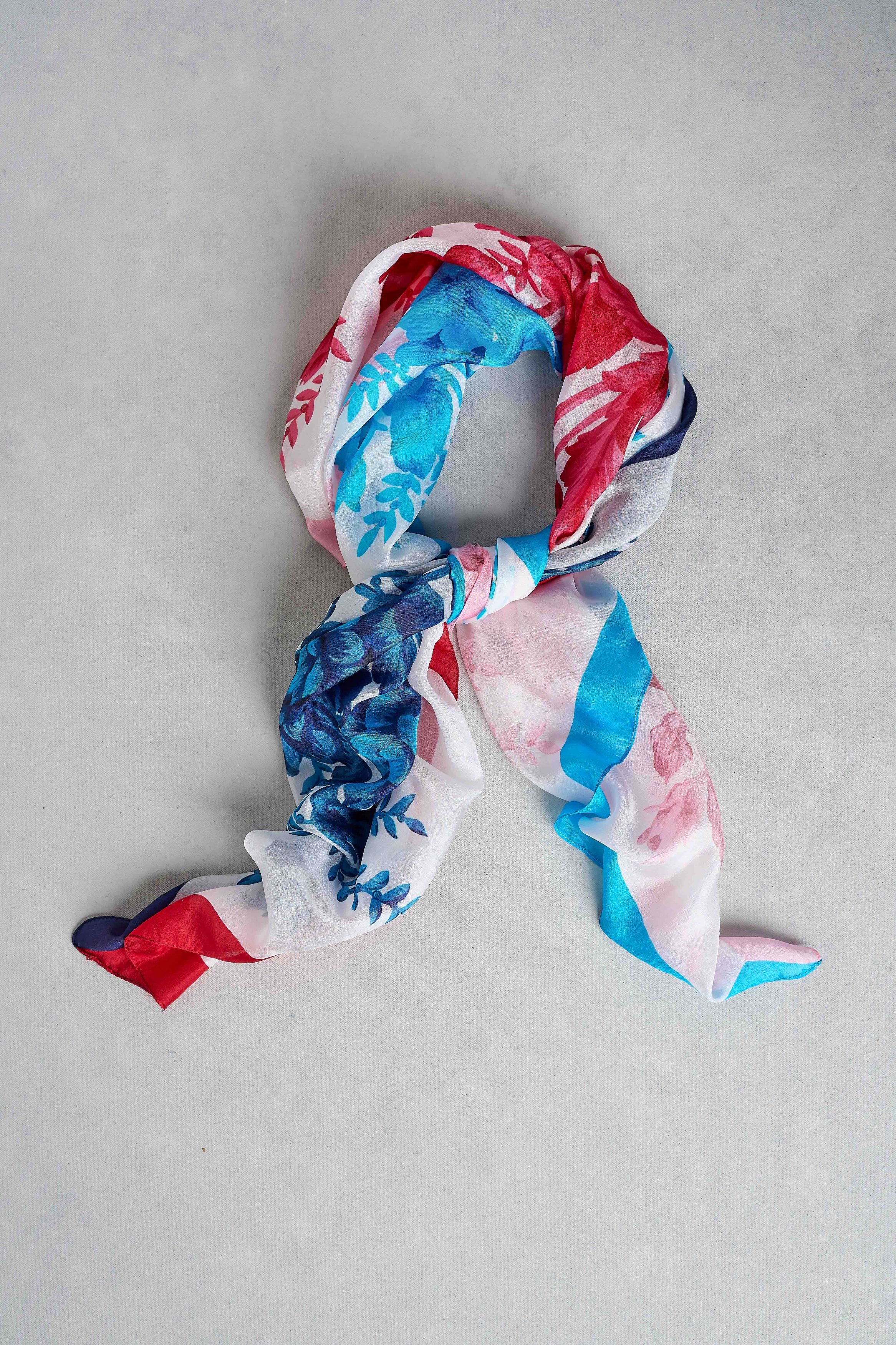 Botanical Pattern Scarf - Multicolour – Blue Illusion