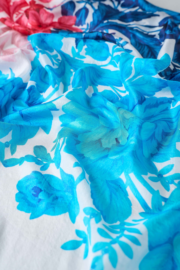 Botanical Pattern Scarf - Multicolour