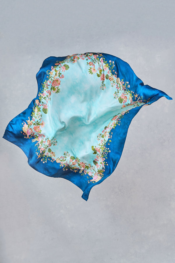 Border Print Scarf - Multicolour