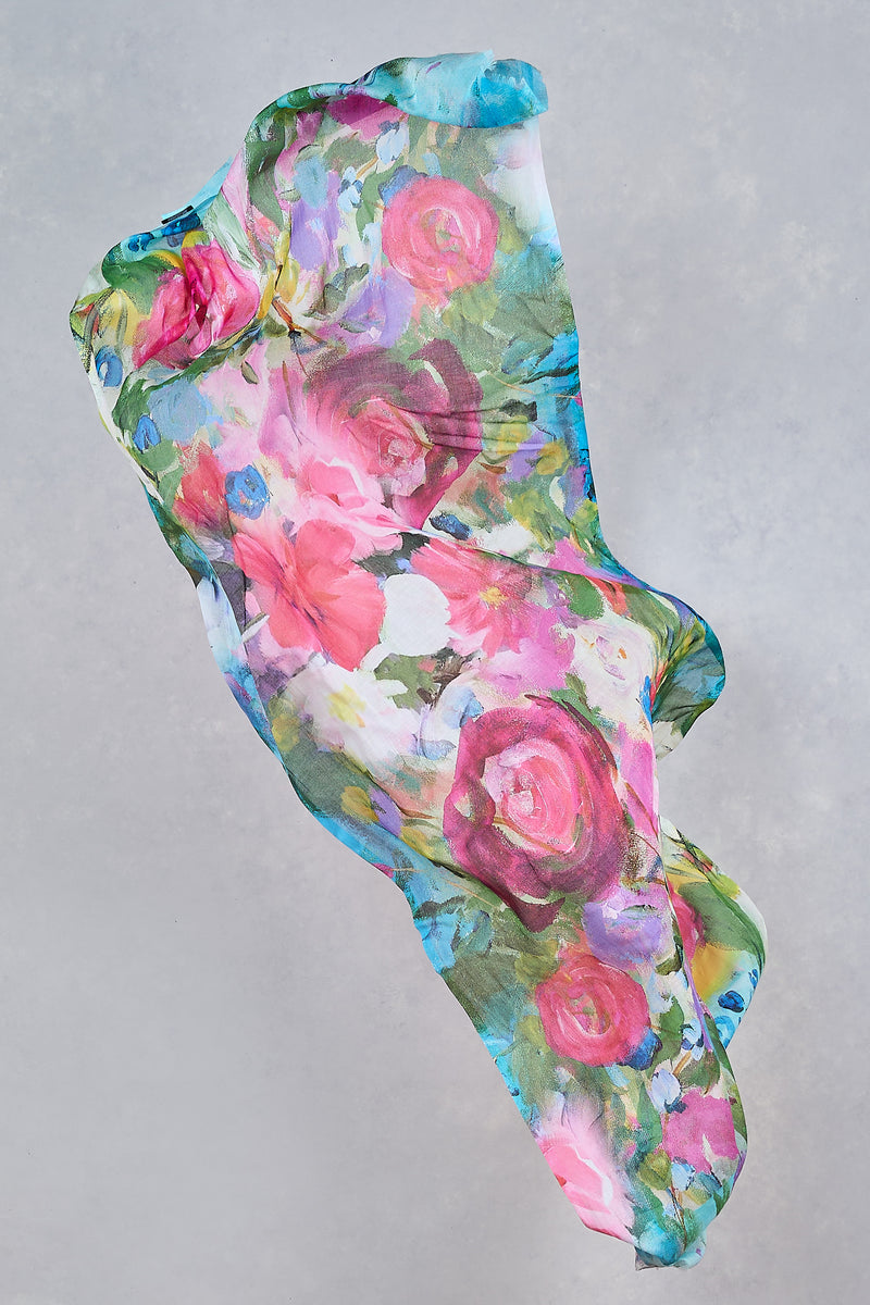 Large Bloom Scarf - Multicolour