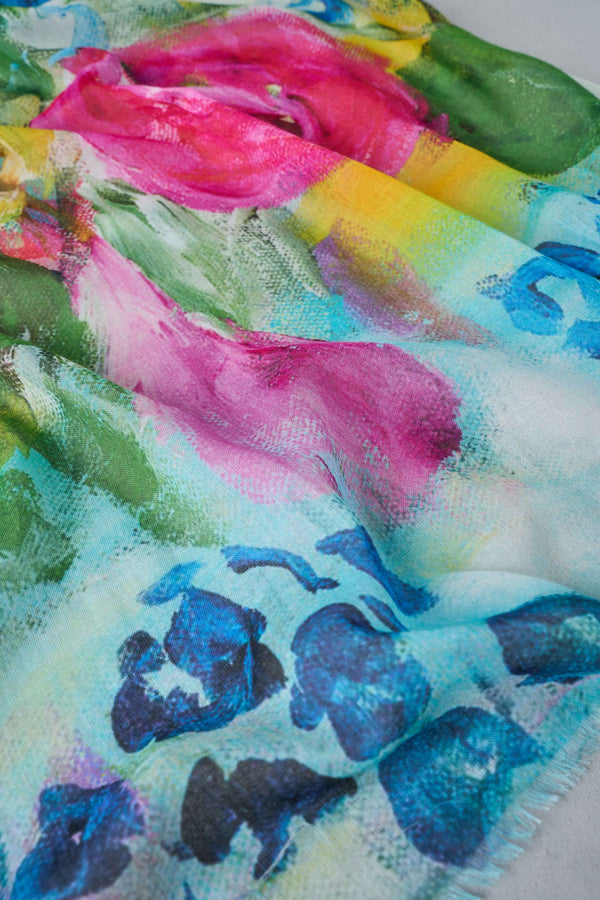 Large Bloom Scarf - Multicolour