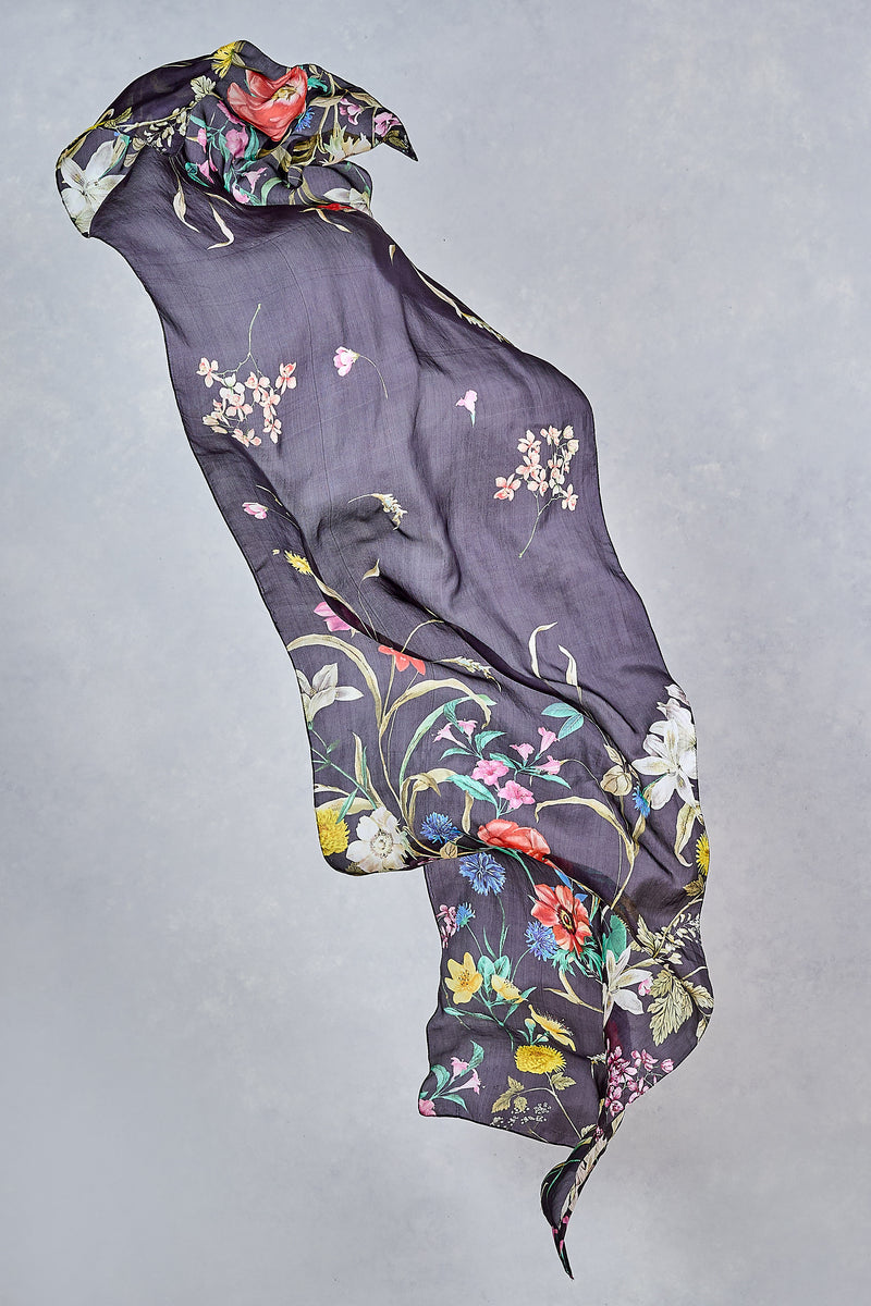 Summer Gardan Scarf - Black