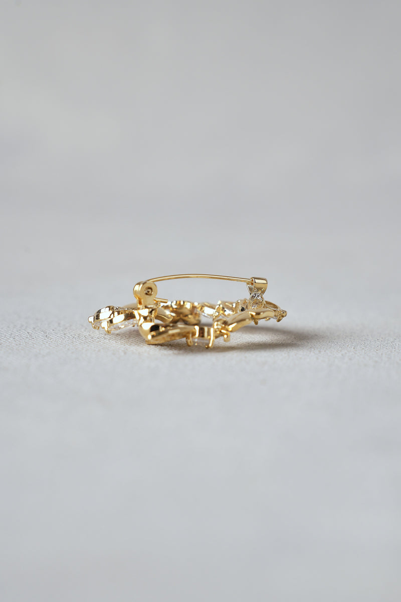 Spring Floral Brooch – Gold