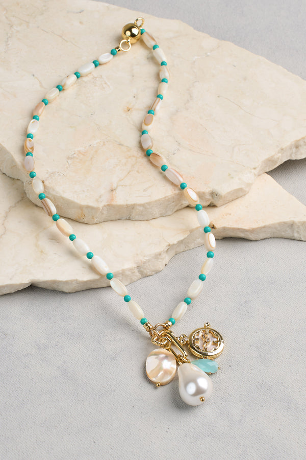 Shell Bead Necklace - Multicolour