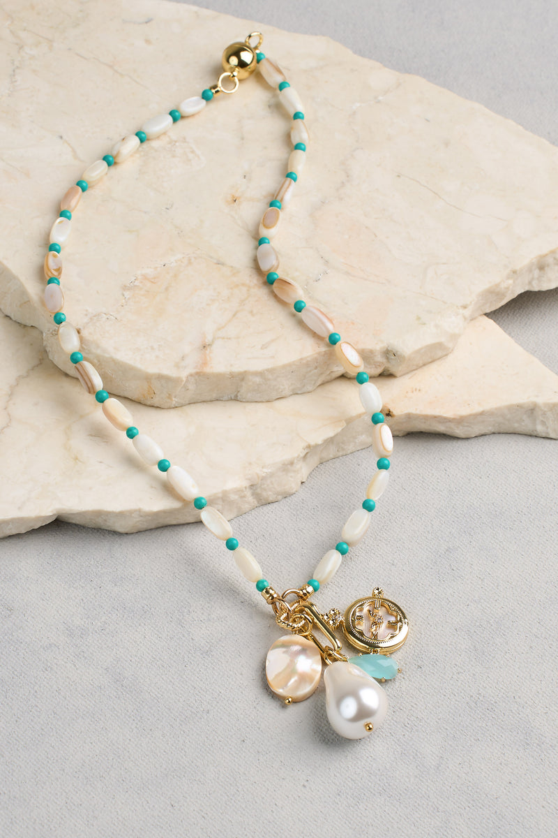 Shell Bead Necklace - Multicolour