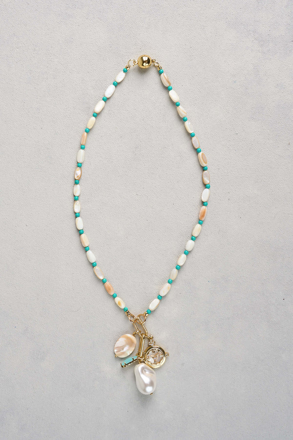 Shell Bead Necklace - Multicolour