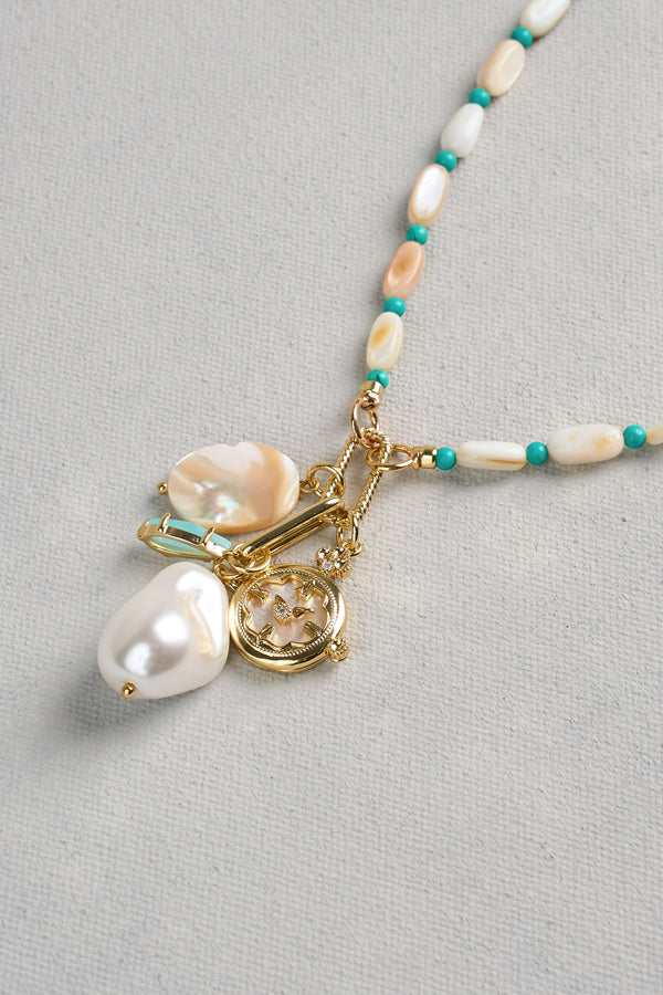 Shell Bead Necklace - Multicolour