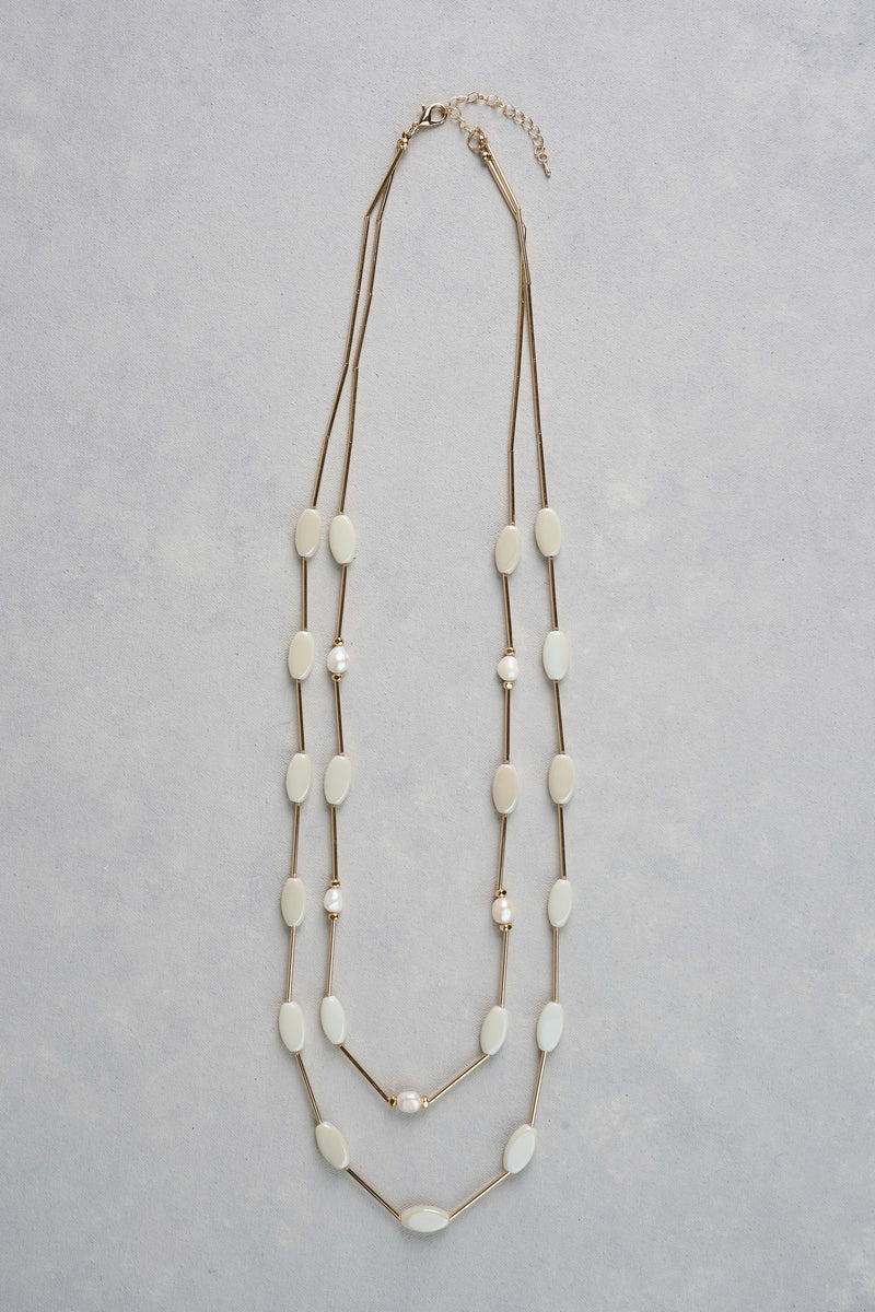 Long Layered Necklace - Gold