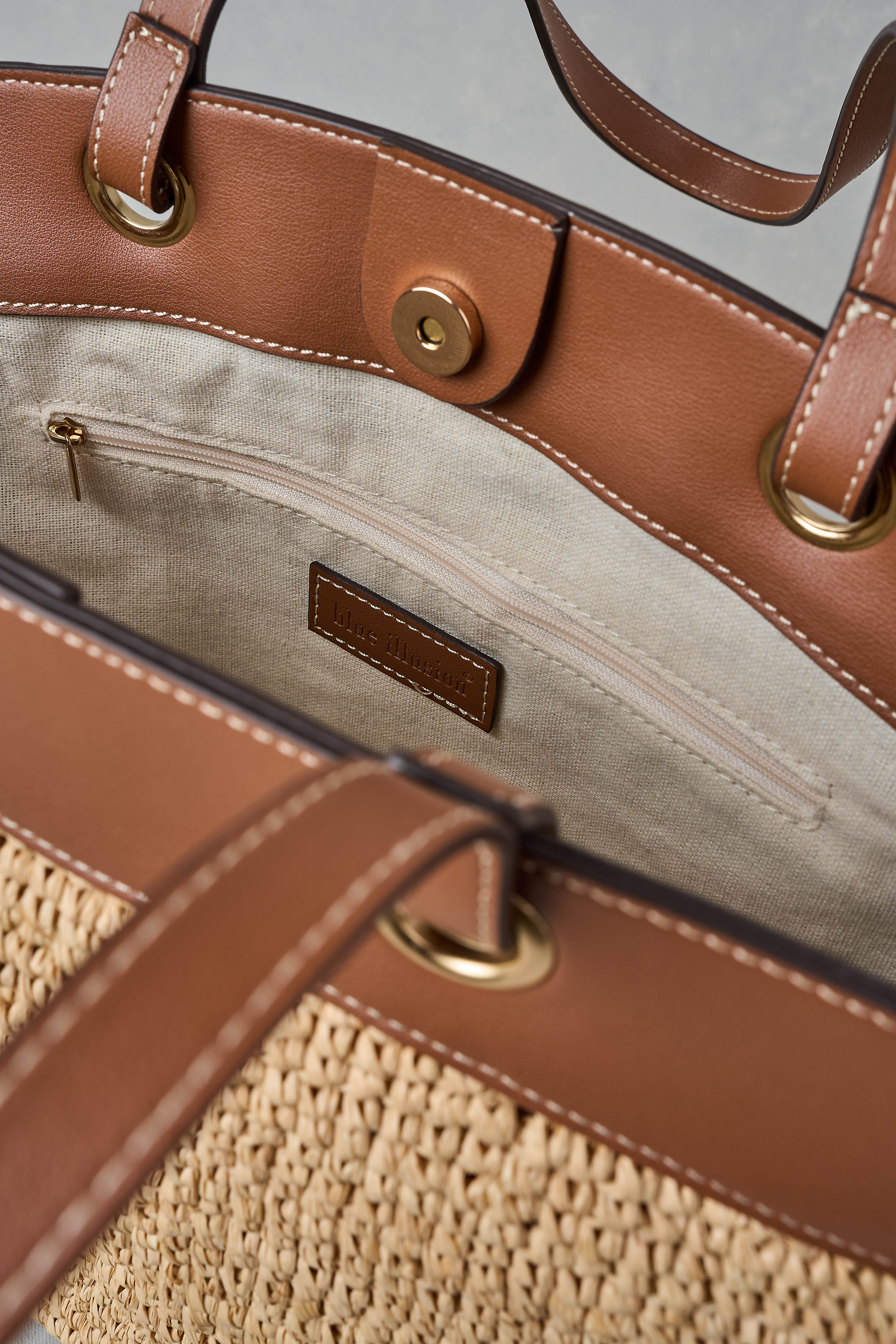 Summer Basket Bag - Natural – Blue Illusion