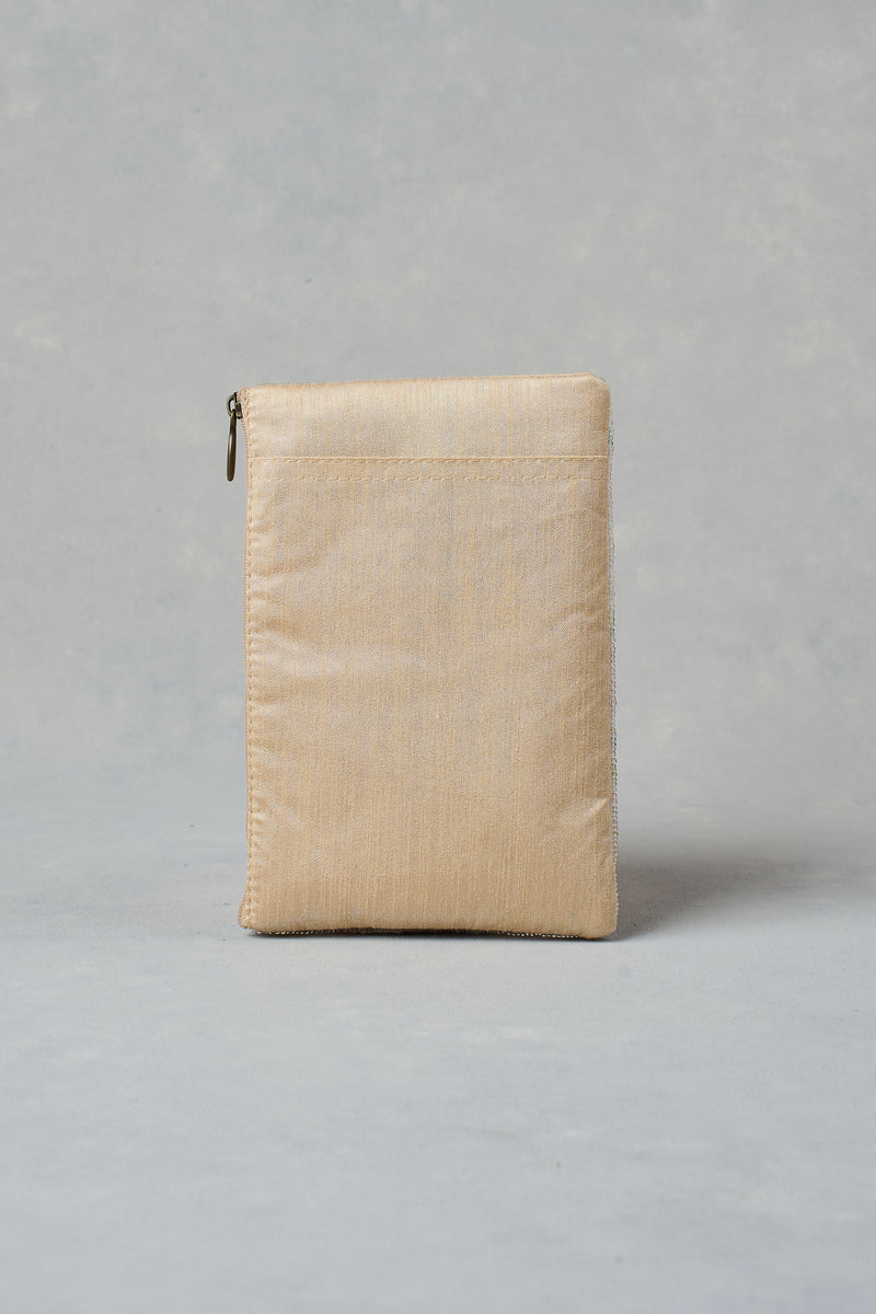 Floral Border Cos Bag - Multicolour