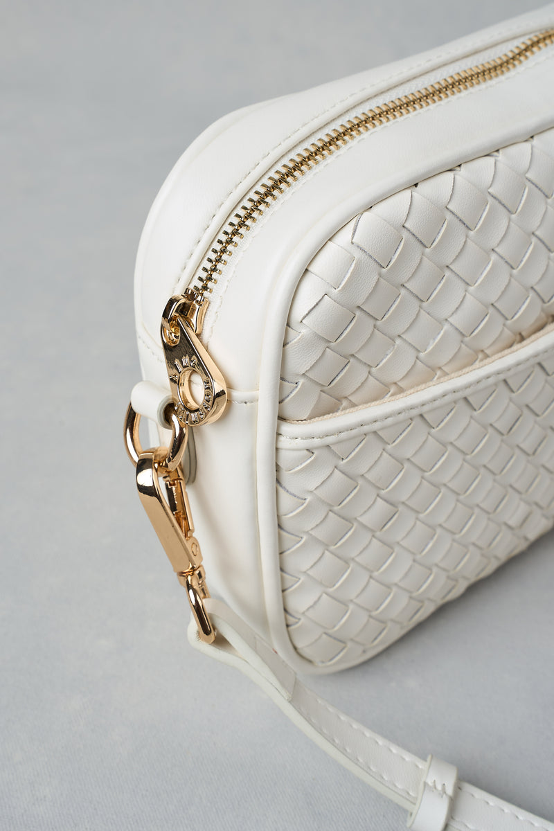 Woven Camera Bag - White