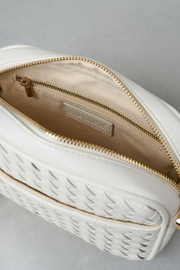 Woven Camera Bag - White