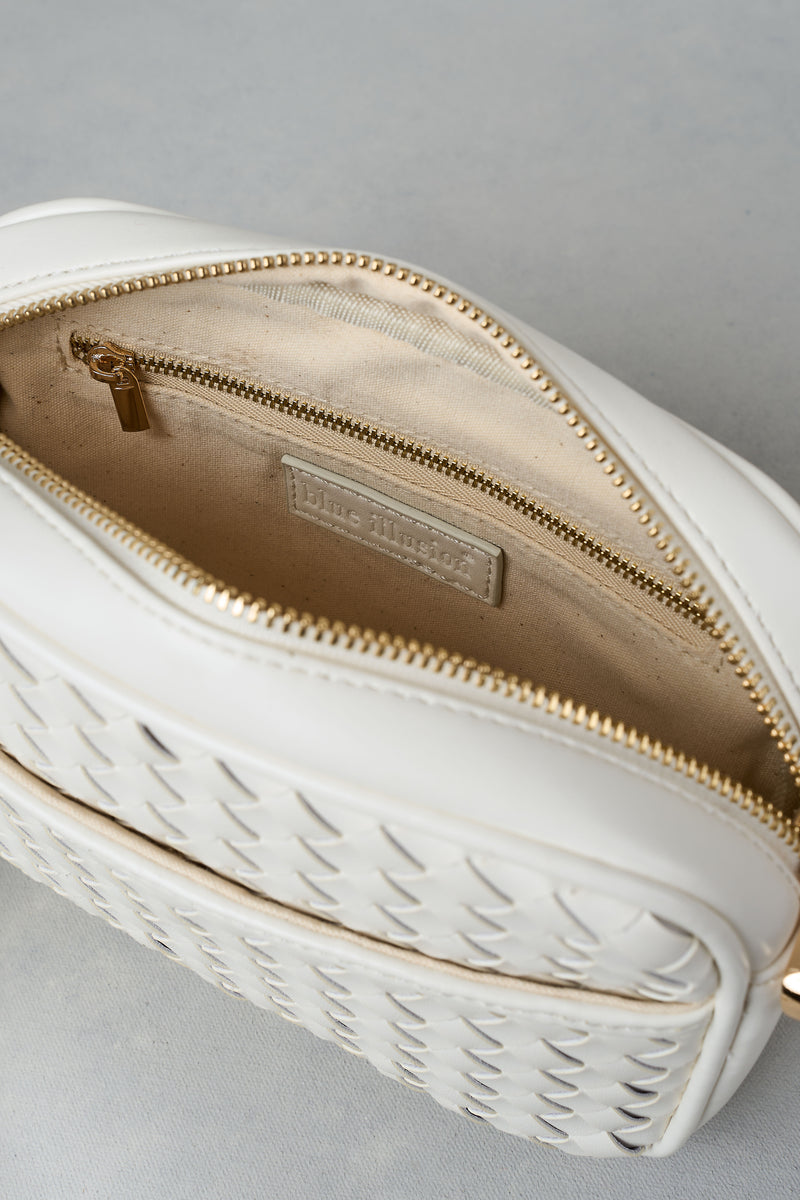 Woven Camera Bag - White