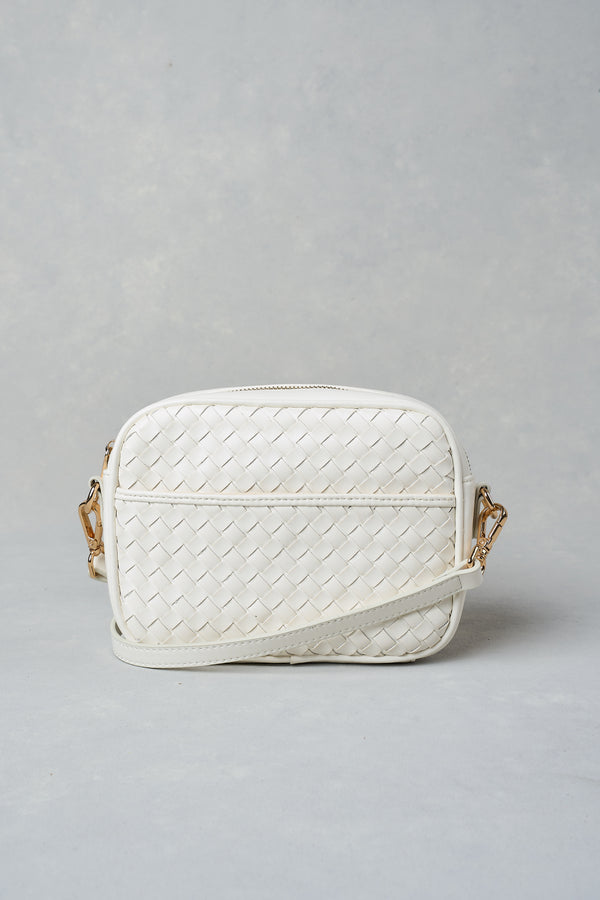Woven Camera Bag - White