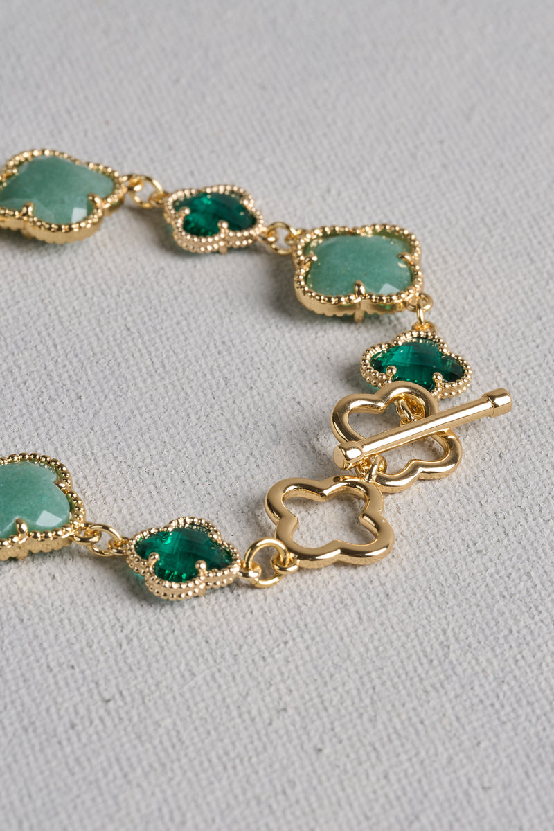 Clover Bracelet - Green