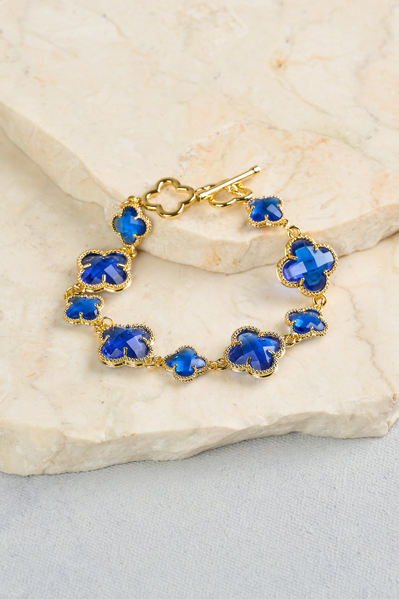 Clover Bracelet - Blue