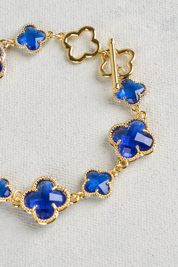 Clover Bracelet - Blue