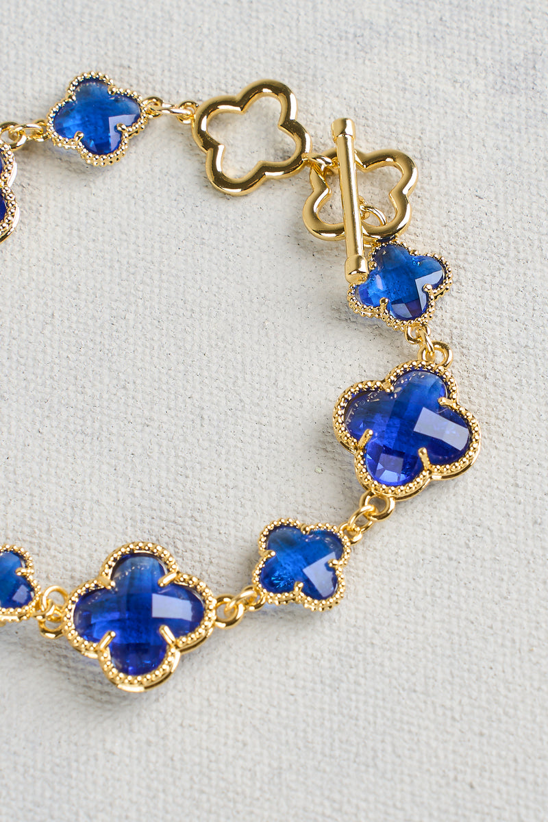 Clover Bracelet - Blue