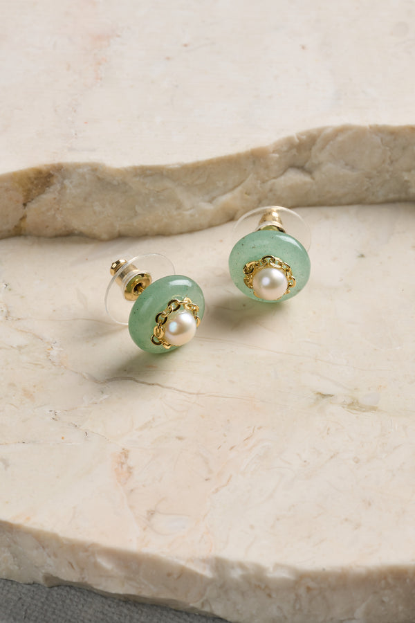 Dainty Studs - Green
