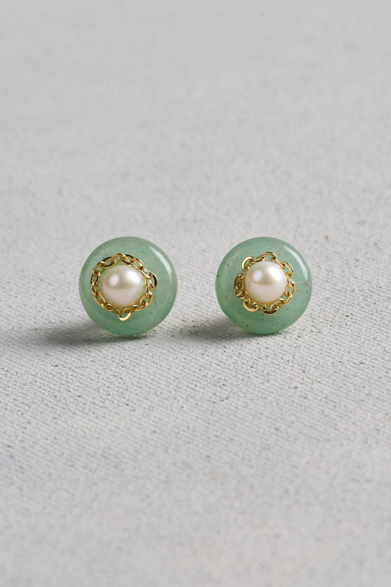 Dainty Studs - Green