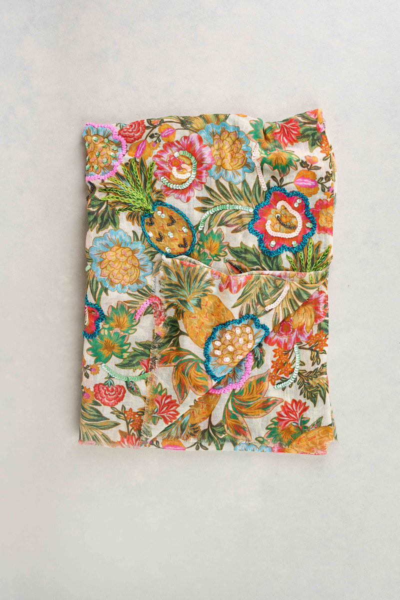 Tropical Print Scarf - Multicolour
