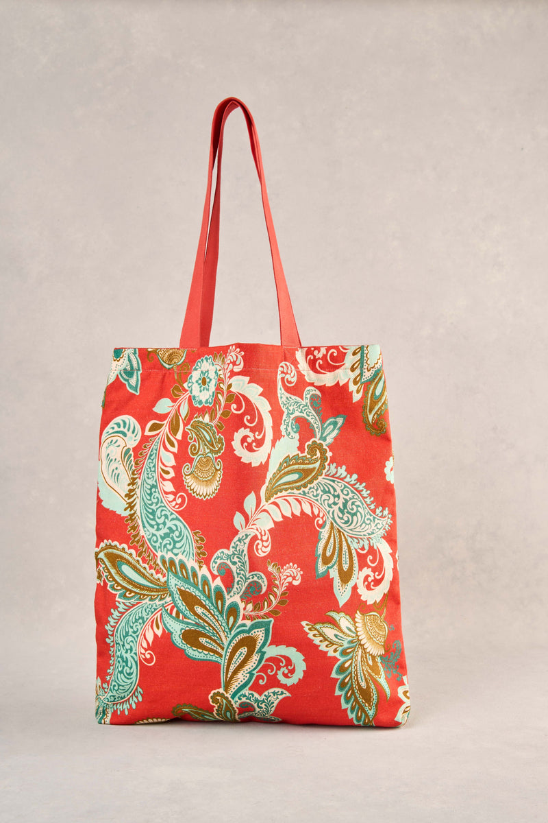 Beaded Canvas Tote - Multicolour