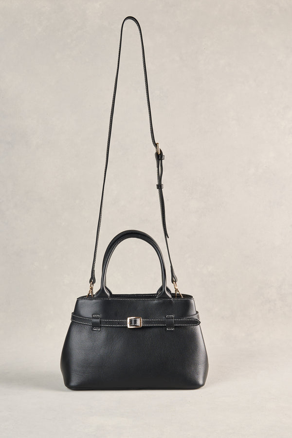 Buckle Detail Tote - Black
