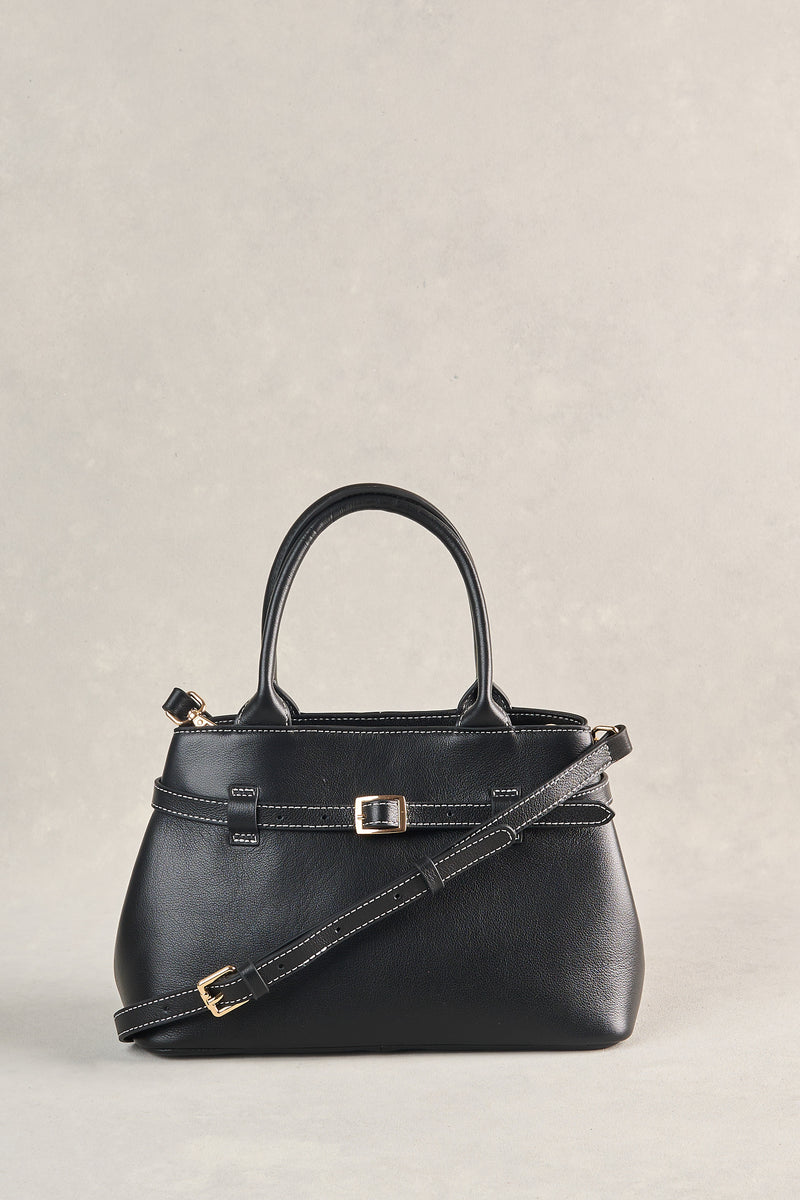 Buckle Detail Tote - Black
