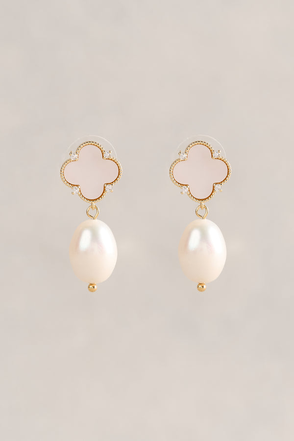 Clover Pearl Stud - Mother of Pearl