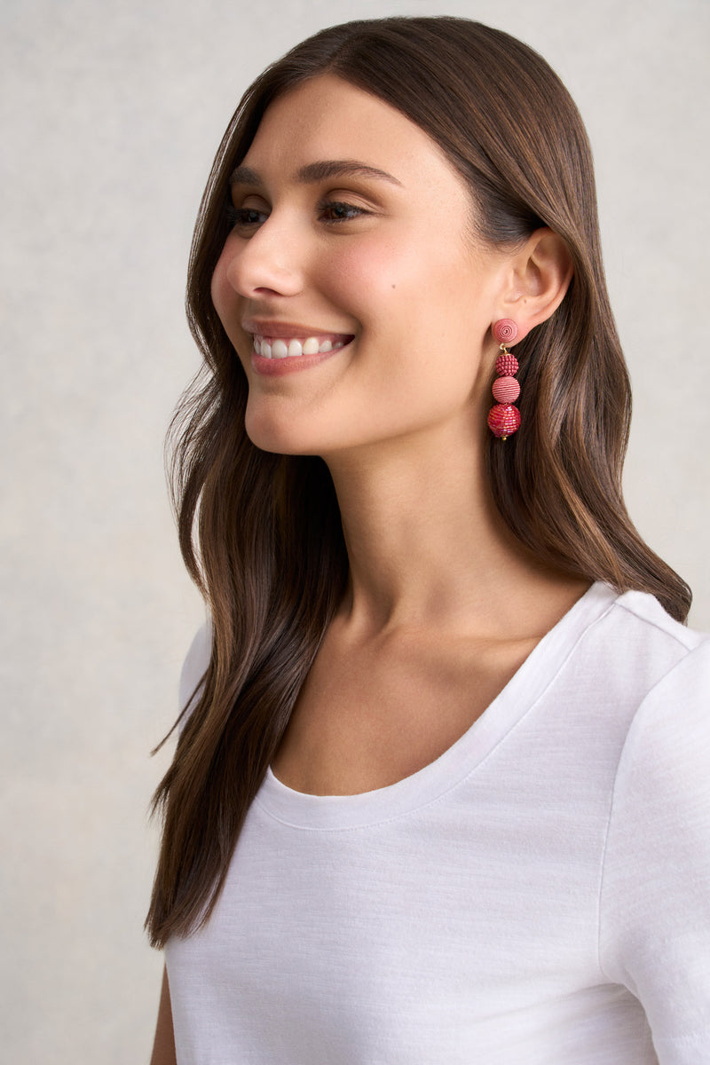 Bauble Earrings - Pink