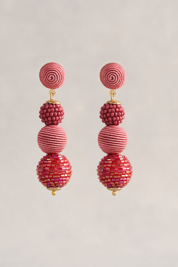Bauble Earrings - Pink