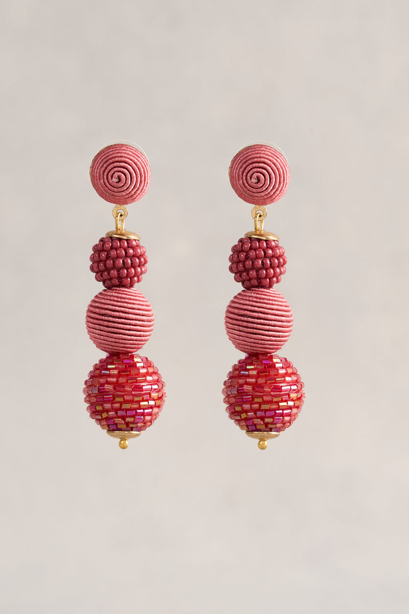 Bauble Earrings - Pink