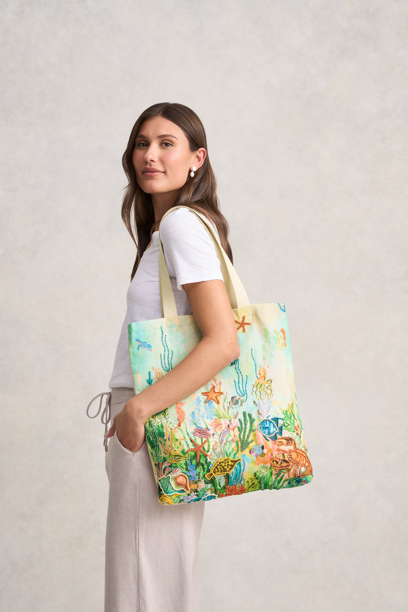 Nathalie Lété Beaded Tote - Multicolour