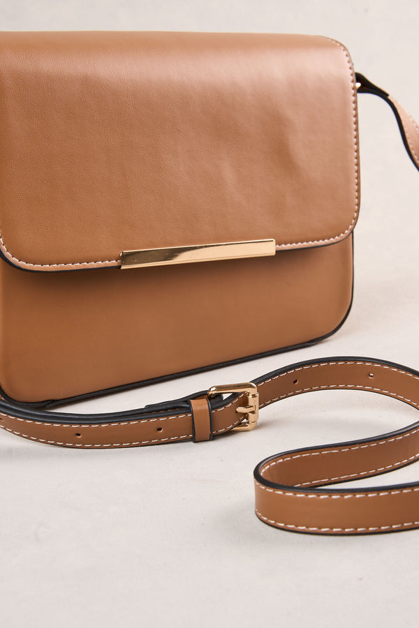 Structured Crossbody - Tan
