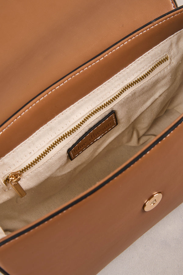 Structured Crossbody - Tan