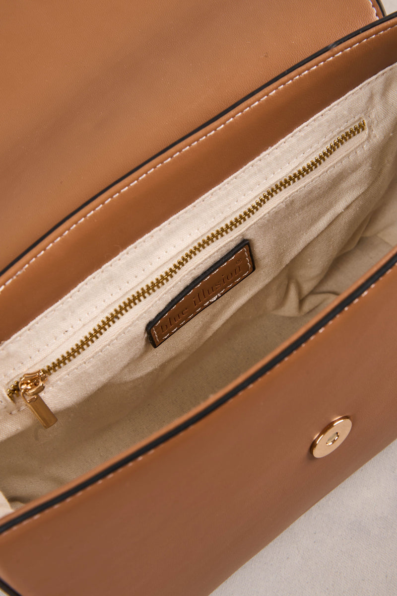 Structured Crossbody - Tan