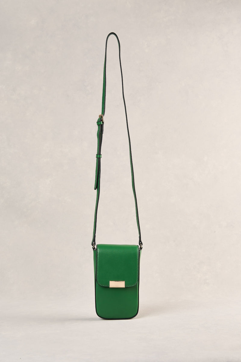 Structured Phone Bag - Green