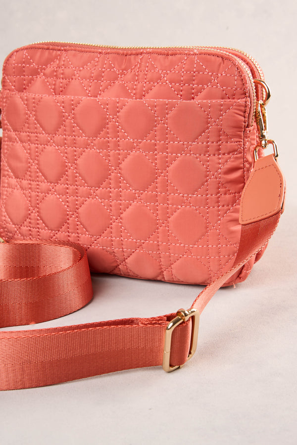 Quilted Crossbody - Terracotta